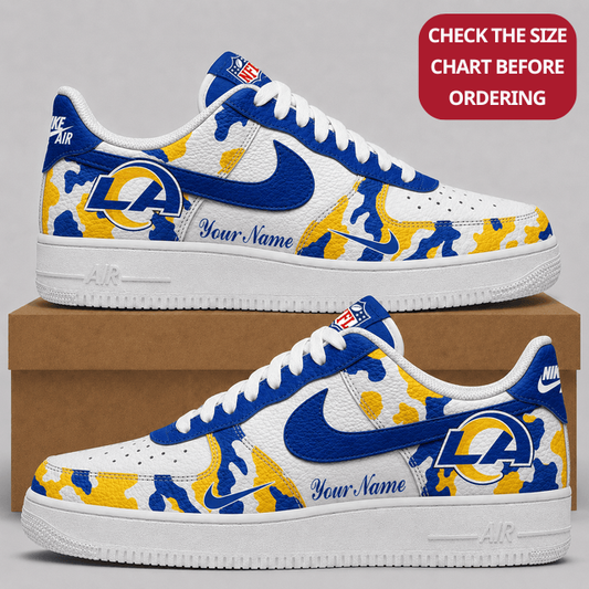 [TOUCHDOWN DEAL] NEW CUSTOMIZED NFL22 LAR LOS ANGELES RAMS AF1 SHOES