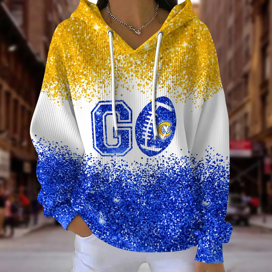 [TOUCHDOWN DEAL] NEW CUSTOMIZED NFL22 LAR LOS ANGELES RAMS RIBBED HOODIE & SWEATSHIRT