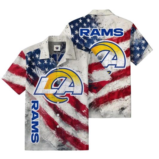 [TOUCHDOWN DEAL] NEW CUSTOMIZED NFL22 LAR LOS ANGELES RAMS UNISEX HAWAIIAN SHIRT