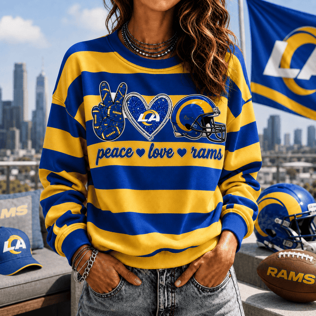 [TOUCHDOWN DEAL] NEW CUSTOMIZED NFL22 LAR LOS ANGELES RAMS UNISEX SWEATSHIRT