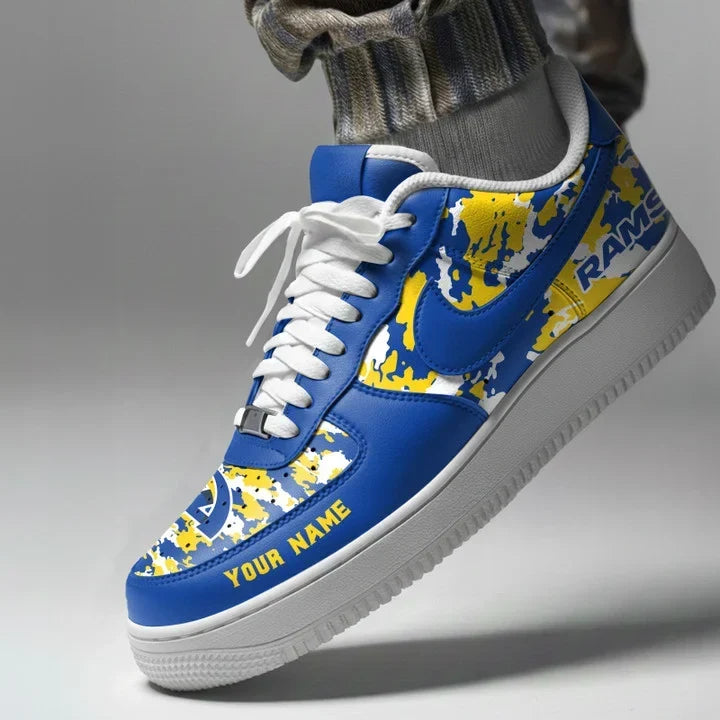 [TOUCHDOWN DEAL] NEW CUSTOMIZED NFL22 LAR LOS ANGELES RAMS AF1 SNEAKERS