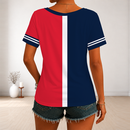 [HOMERUN DEAL] NEW CUSTOMIZED MLB22 MTS MINNESOTA TWINS V-NECK FEMALE SHIRT