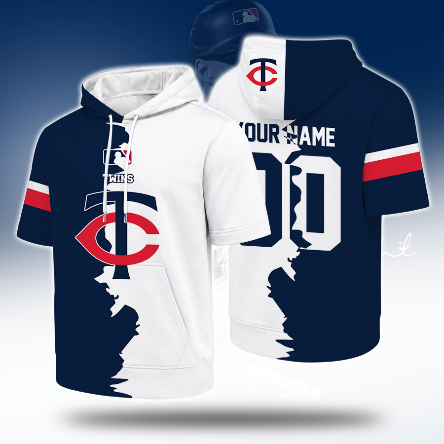 [HOMERUN DEAL] NEW CUSTOMIZED MLB22 MTS MINNESOTA TWINS SHORT SLEEVE HOODIE
