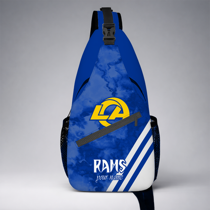 [TOUCHDOWN DEAL] NEW CUSTOMIZED NFL22 LAR LOS ANGELES RAMS SLING BAG