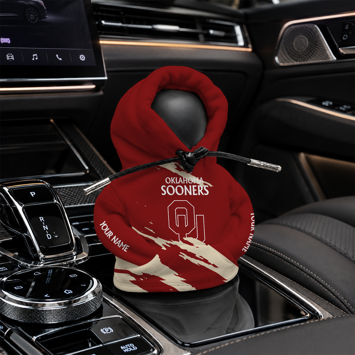 [HOMERUN DEAL] NEW CUSTOMIZED NCAA CWS22 OUS OKLAHOMA SOONERS AUTOMOTIVE HOODIE SHIFT KNOB COVER