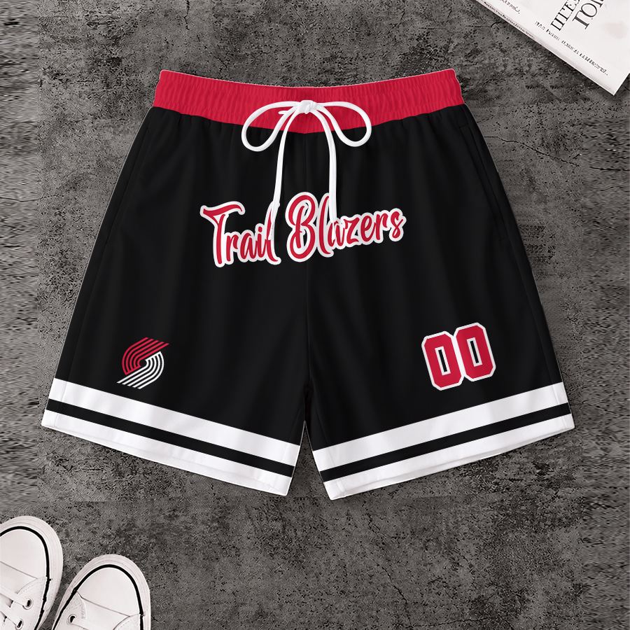 [HOT DEAL] NEW CUSTOMIZED NBA22 PTB PORTLAND TRAIL BLAZERS SHORT PANTS