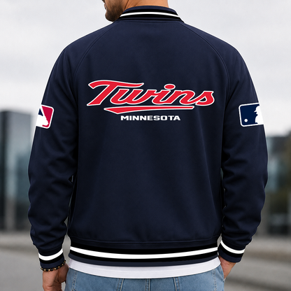 [HOMERUN DEAL] NEW CUSTOMIZED MLB22 MTS MINNESOTA TWINS MULTICOLOR MEN'S CASUAL JACKET