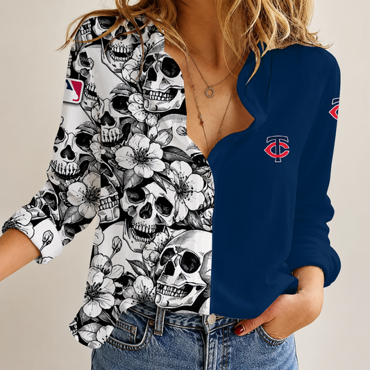 [HOMERUN DEAL] NEW CUSTOMIZED MLB22 MTS MINNESOTA TWINS WOMEN'S CASUAL SHIRT