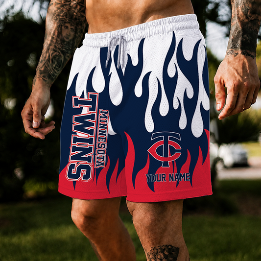 [HOMERUN DEAL] NEW CUSTOMIZED MLB22 MTS MINNESOTA TWINS SHORT PANTS