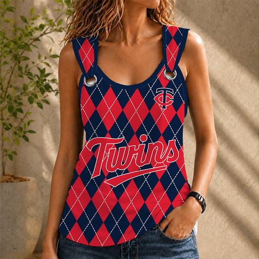 [HOMERUN DEAL] NEW CUSTOMIZED MLB22 MTS MINNESOTA TWINS O-RING SHOULDER TANK TOP