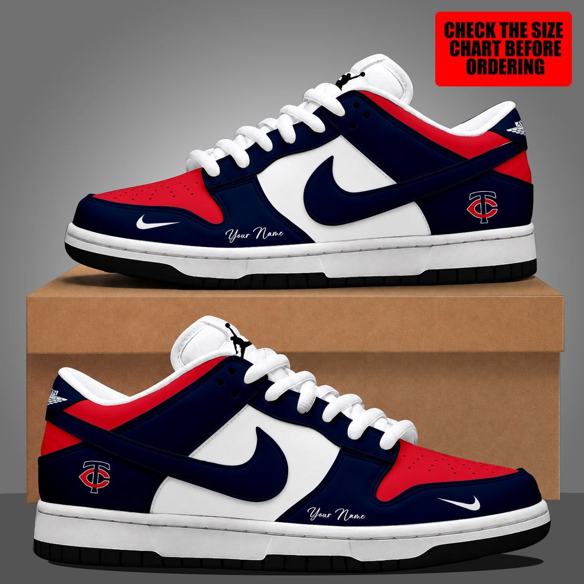 [HOMERUN DEAL] NEW CUSTOMIZED MLB22 MTS MINNESOTA TWINS DUNK LOW SHOES