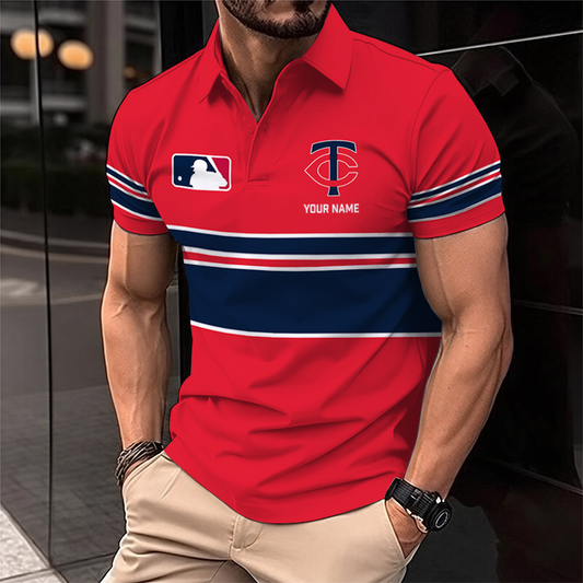 [HOMERUN DEAL] NEW CUSTOMIZED MLB22 MTS MINNESOTA TWINS POLO SHIRT