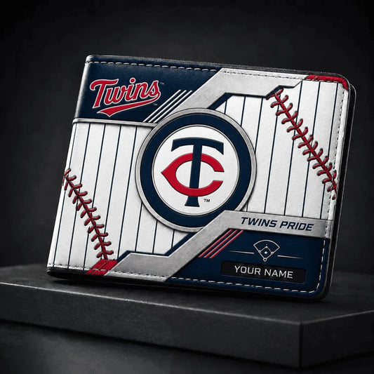 [HOMERUN DEAL] NEW CUSTOMIZED MLB22 MTS MINNESOTA TWINS LEATHER WALLET
