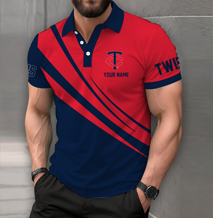 [HOMERUN DEAL] NEW CUSTOMIZED MLB22 MTS MINNESOTA TWINS POLO SHIRT