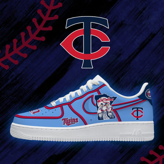 [HOMERUN DEAL] NEW CUSTOMIZED MLB22 MTS MINNESOTA TWINS AF1 SHOES