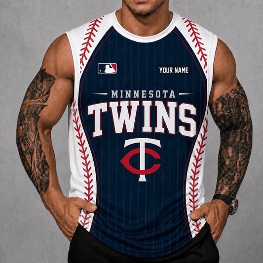 [HOMERUN DEAL] NEW CUSTOMIZED MLB22 MTS MINNESOTA TWINS TANK TOP & GYM SHIRT
