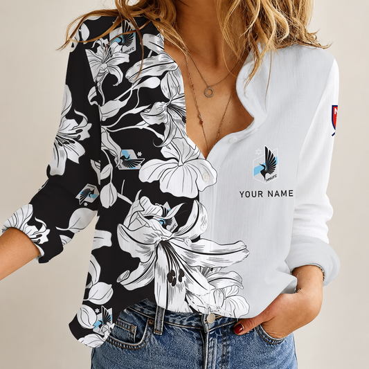 [GOAL DEAL] NEW CUSTOMIZED MLS22 MUF MINNESOTA UNITED FC WOMEN CASUAL SHIRT