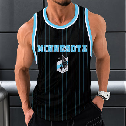 [GOAL DEAL] NEW CUSTOMIZED MLS22 MUF MINNESOTA UNITED FC UNISEX TANK TOP