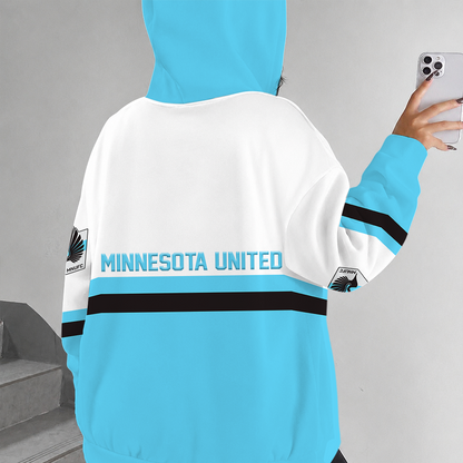 [GOAL DEAL] NEW CUSTOMIZED MLS22 MUF MINNESOTA UNITED FC ZIP HOODIE