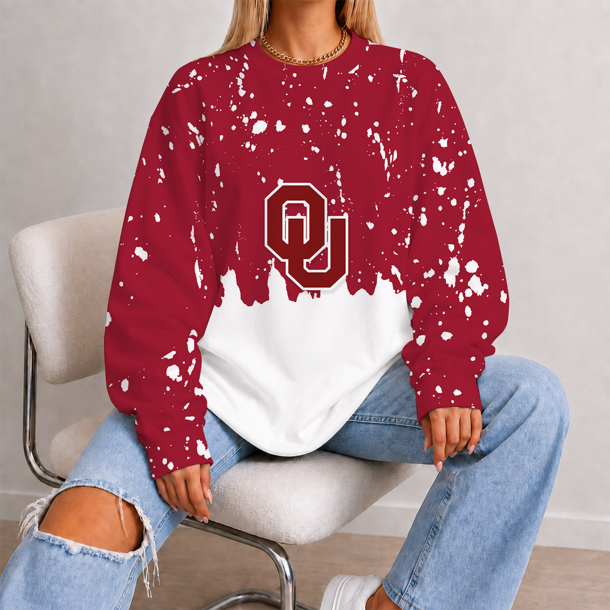 [HOMERUN DEAL] NEW CUSTOMIZED NCAA CWS22 OUS OKLAHOMA SOONERS UNISEX SWEATSHIRT