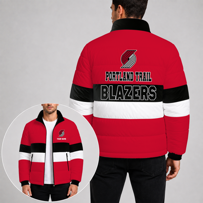 [SLAM DUNK DEAL] NEW CUSTOMIZED NBA22 PTB THE TRAIL BLAZERS PUFFER JACKET