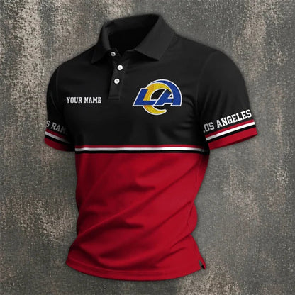 [SPECIAL OFFER] NEW CUSTOMIZED NFL22 LAR LOS ANGELES RAMS POLO SHIRT