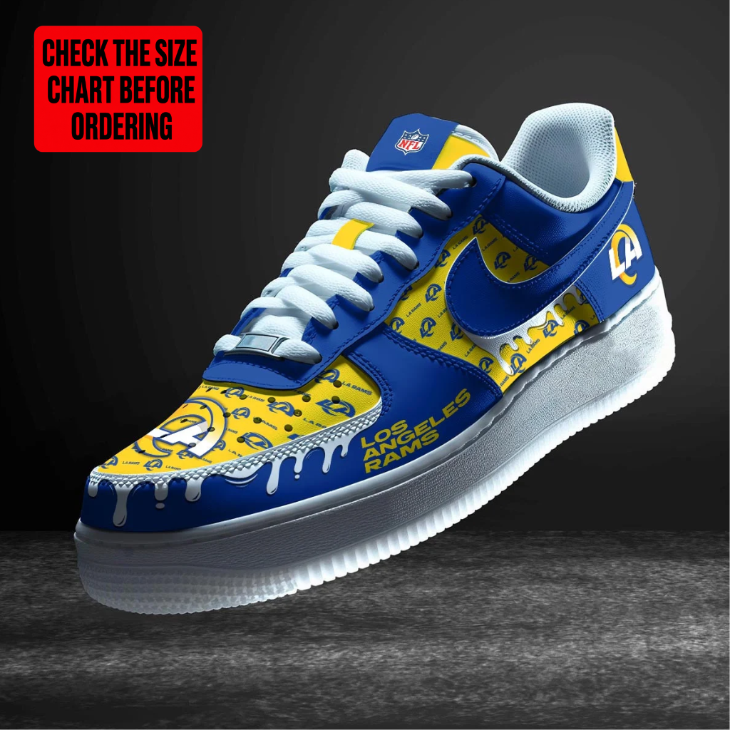 [TOUCHDOWN DEAL] NEW CUSTOMIZED NFL22 LAR LOS ANGELES RAMS AF1 SHOES