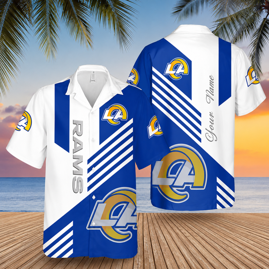[TOUCHDOWN DEAL] NEW CUSTOMIZED NFL22 LAR LOS ANGELES RAMS UNISEX HAWAIIAN SHIRT
