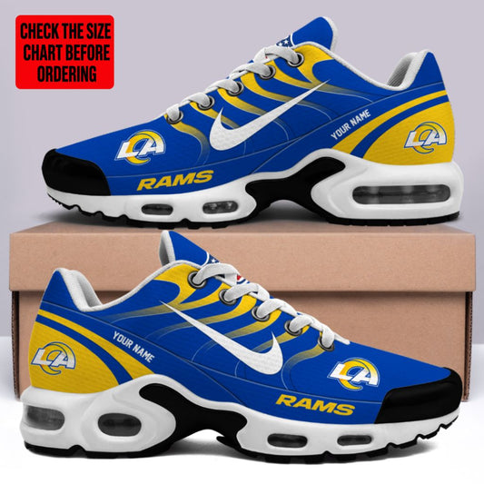 [TOUCHDOWN DEAL] NEW CUSTOMIZED NFL22 LAR LOS ANGELES RAMS AIR MAX PLUS SNEAKERS