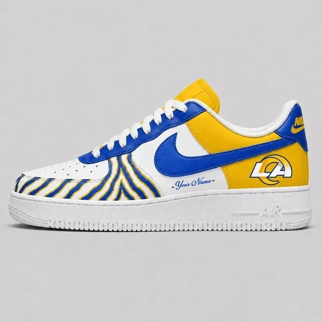 [TOUCHDOWN DEAL] NEW CUSTOMIZED NFL22 LAR LOS ANGELES RAMS AF1 SHOES