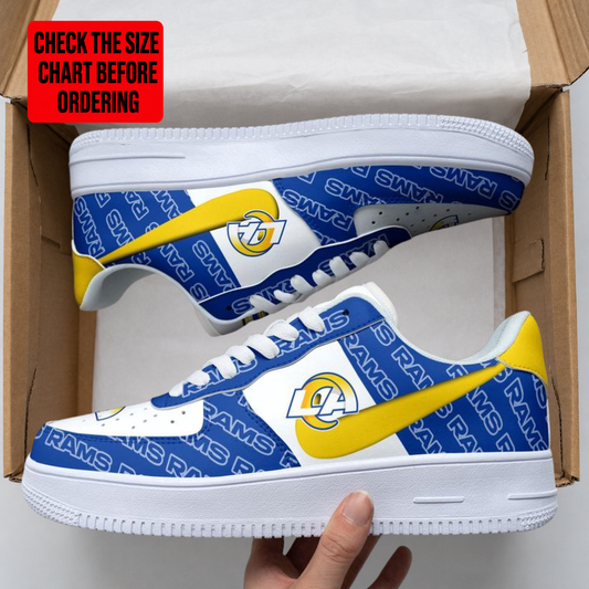 [TOUCHDOWN DEAL] NEW CUSTOMIZED NFL22 LAR LOS ANGELES RAMS AF1 SHOES