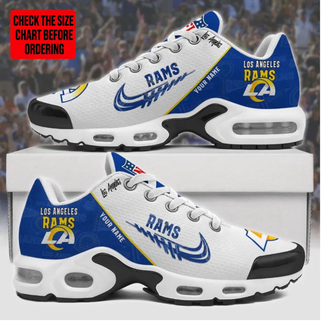 [TOUCHDOWN DEAL] NEW CUSTOMIZED NFL22 LAR LOS ANGELES RAMS AIR MAX PLUS SNEAKERS