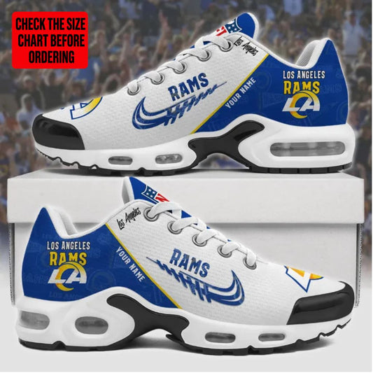 [TOUCHDOWN DEAL] NEW CUSTOMIZED NFL22 LAR LOS ANGELES RAMS AIR MAX PLUS SNEAKERS