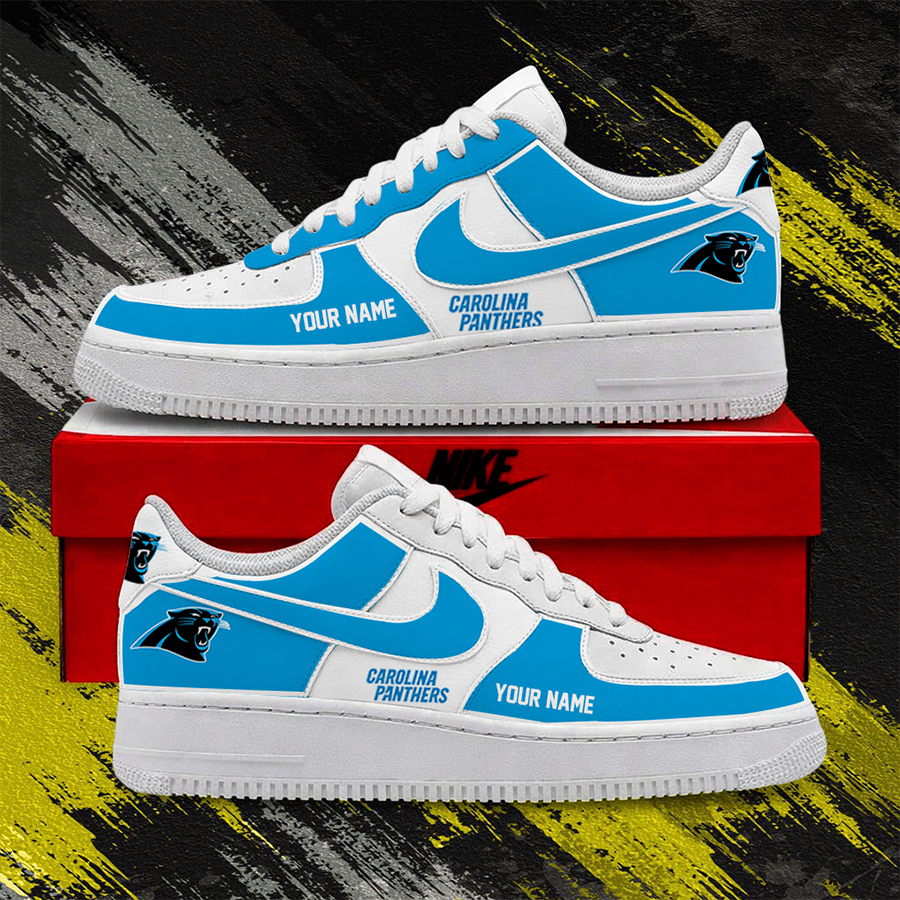 [TOUCHDOWN DEAL] NEW CUSTOMIZED NFL23 CLP CAROLINA PANTHERS AF1 SHOES