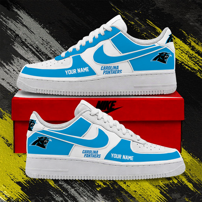 [TOUCHDOWN DEAL] NEW CUSTOMIZED NFL23 CLP CAROLINA PANTHERS AF1 SHOES