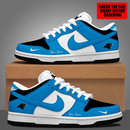 [TOUCHDOWN DEAL] NEW CUSTOMIZED NFL23 CLP CAROLINA PANTHERS DUNK LOW SHOES