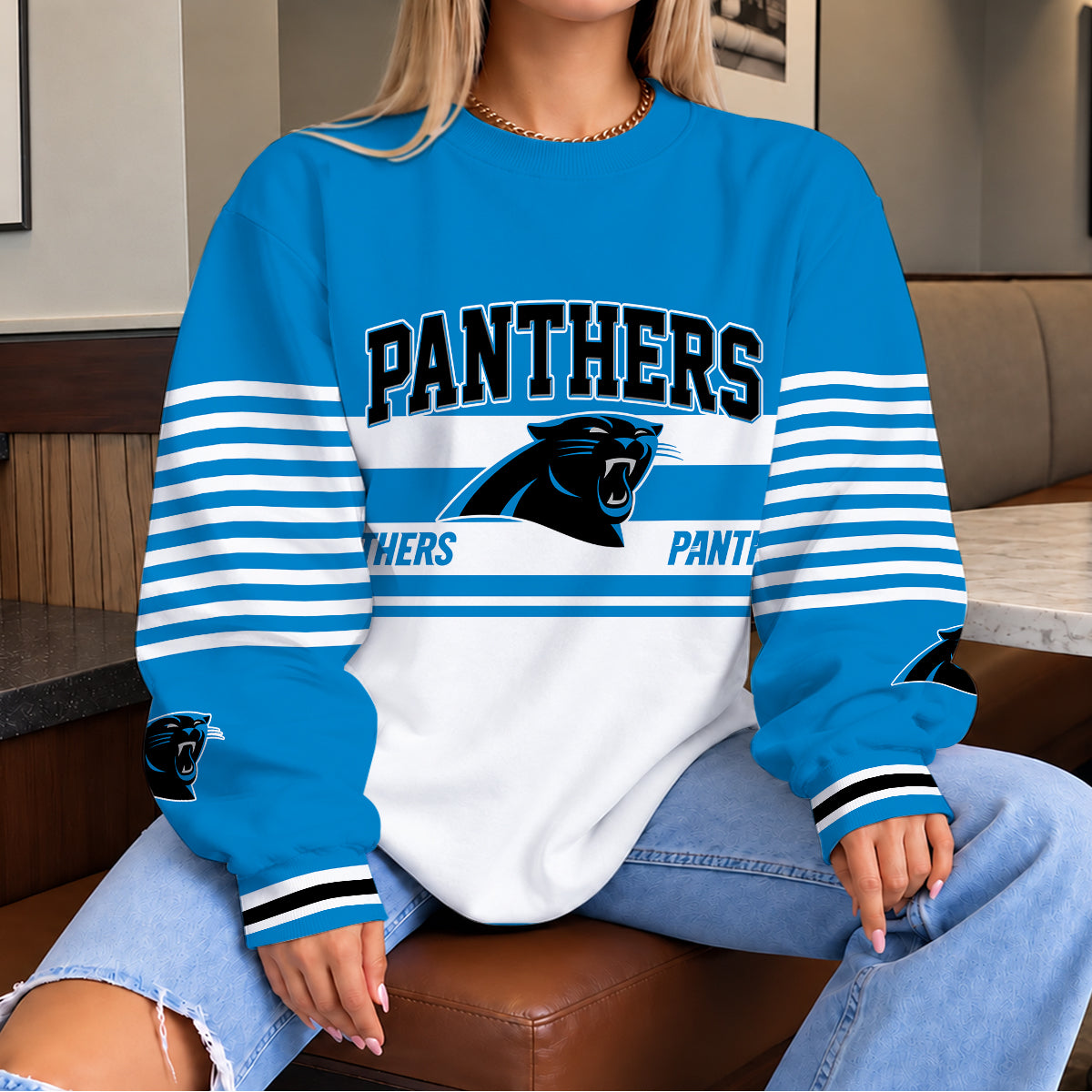 [TOUCHDOWN DEAL] NEW CUSTOMIZED NFL23 CLP THE PANTHERS UNISEX SWEATSHIRT