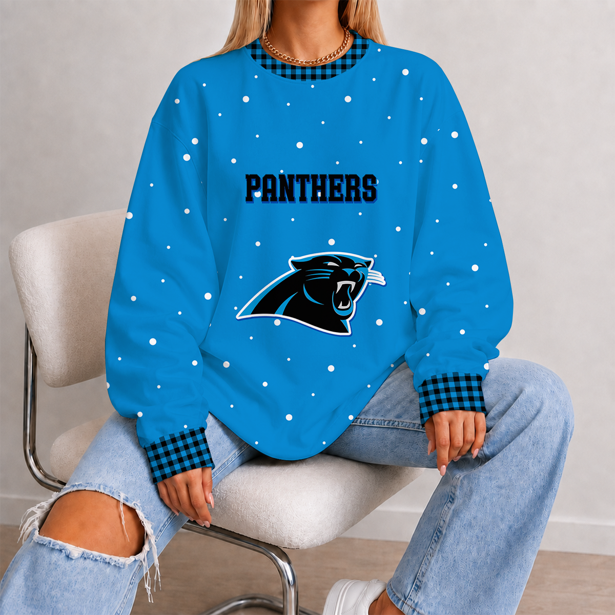 [TOUCHDOWN DEAL] NEW CUSTOMIZED NFL23 CLP CAROLINA PANTHERS UNISEX SWEATSHIRT