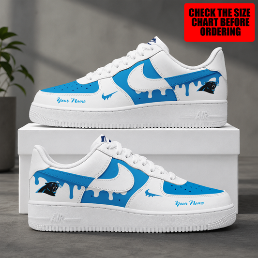 [TOUCHDOWN DEAL] NEW CUSTOMIZED NFL23 CLP CAROLINA PANTHERS AF1 SHOES