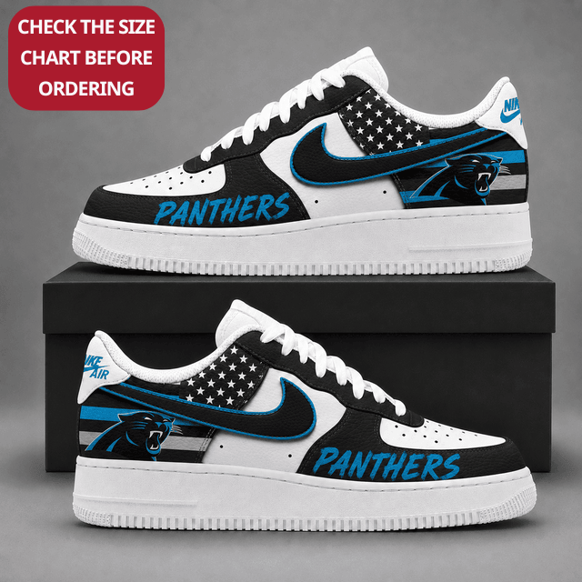[TOUCHDOWN DEAL] NEW CUSTOMIZED NFL23 CLP CAROLINA PANTHERS AF1 SHOES