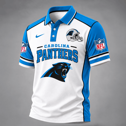 [TOUCHDOWN DEAL] NEW CUSTOMIZED NFL23 CLP THE PANTHERS POLO SHIRT