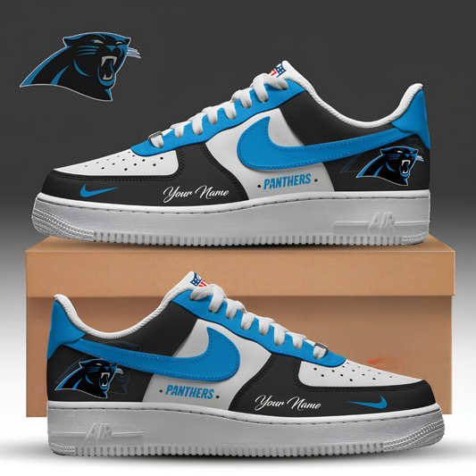 [TOUCHDOWN DEAL] NEW CUSTOMIZED NFL23 CLP CAROLINA PANTHERS AF1 SNEAKERS