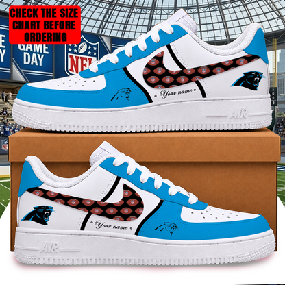 [TOUCHDOWN DEAL] NEW CUSTOMIZED NFL23 CLP CAROLINA PANTHERS AF1 SHOES