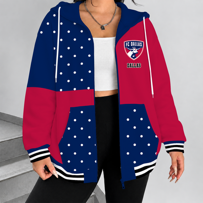 [GOAL DEAL] NEW CUSTOMIZED MLS23 FCD FC DALLAS ZIP HOODIE