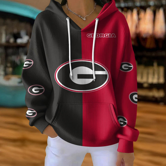[HOMERUN DEAL] NEW CUSTOMIZED NCAA CWS23 GEB GEORGIA BULLDOGS RIBBED HOODIE & SWEATSHIRT