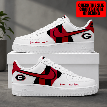 [HOMERUN DEAL] NEW CUSTOMIZED NCAA CWS23 GEB GEORGIA BULLDOGS AF1 SHOES