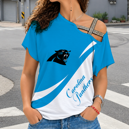[TOUCHDOWN DEAL] NEW CUSTOMIZED NFL23 CLP CAROLINA PANTHERS SHOULDER SHIRT