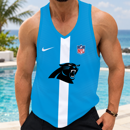 [TOUCHDOWN DEAL] NEW CUSTOMIZED NFL23 CLP CAROLINA PANTHERS UNISEX TANK TOP