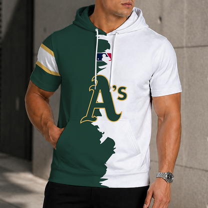 [HOMERUN DEAL] NEW CUSTOMIZED MLB23 OAS OAKLAND ATHLETICS SHORT SLEEVE HOODIE