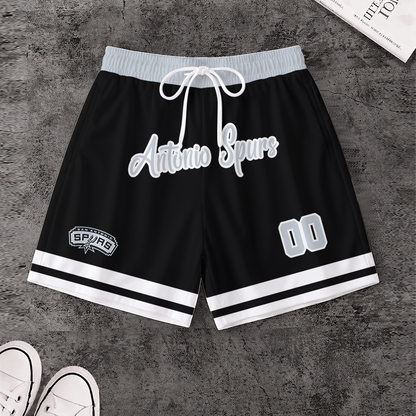 [HOT DEAL] NEW CUSTOMIZED NBA23 SAS SAN ANTONIO SPURS SHORT PANTS